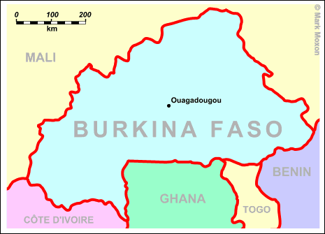 Burkina Faso cartes